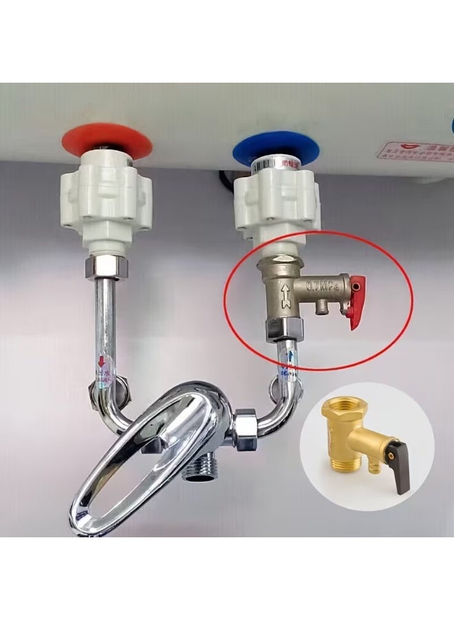 فكسر صمام أمان/تخفيف ضغط ½ بوصة لأنظمة التدفئة والمياه - خيط قياسي - Image 2